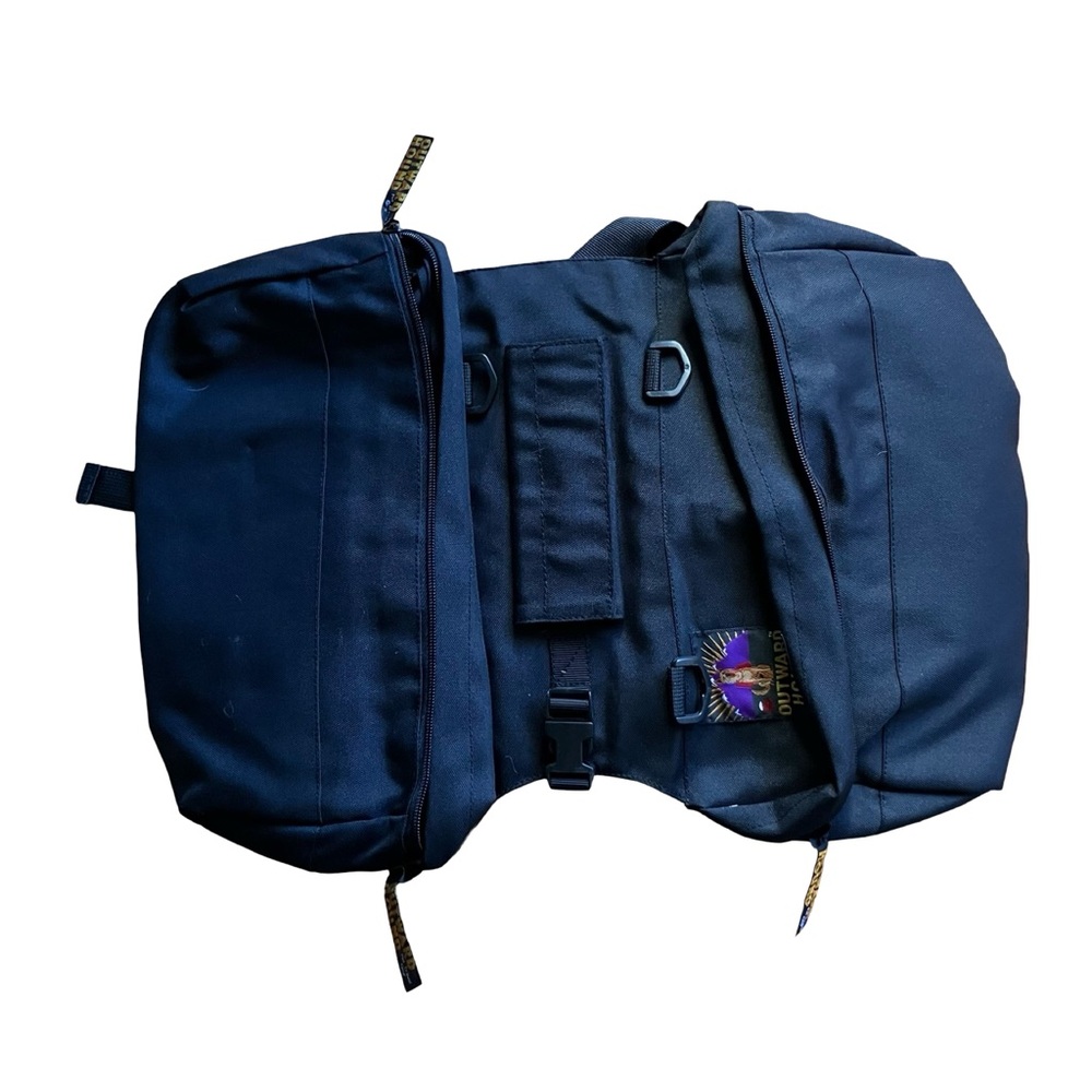 Outward Hound Dog Saddle Backpack Adjustable Black Medium Clip On Removable - Picture 13 of 13